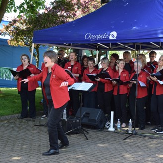 Overgate Choir at the 2018 Garden Party