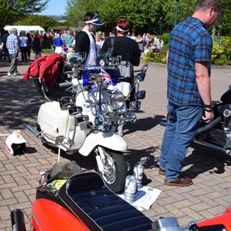 Some classic motorbikes