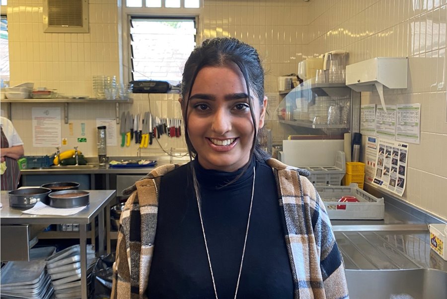 Saaliha volunteers in the Overgate kitchen